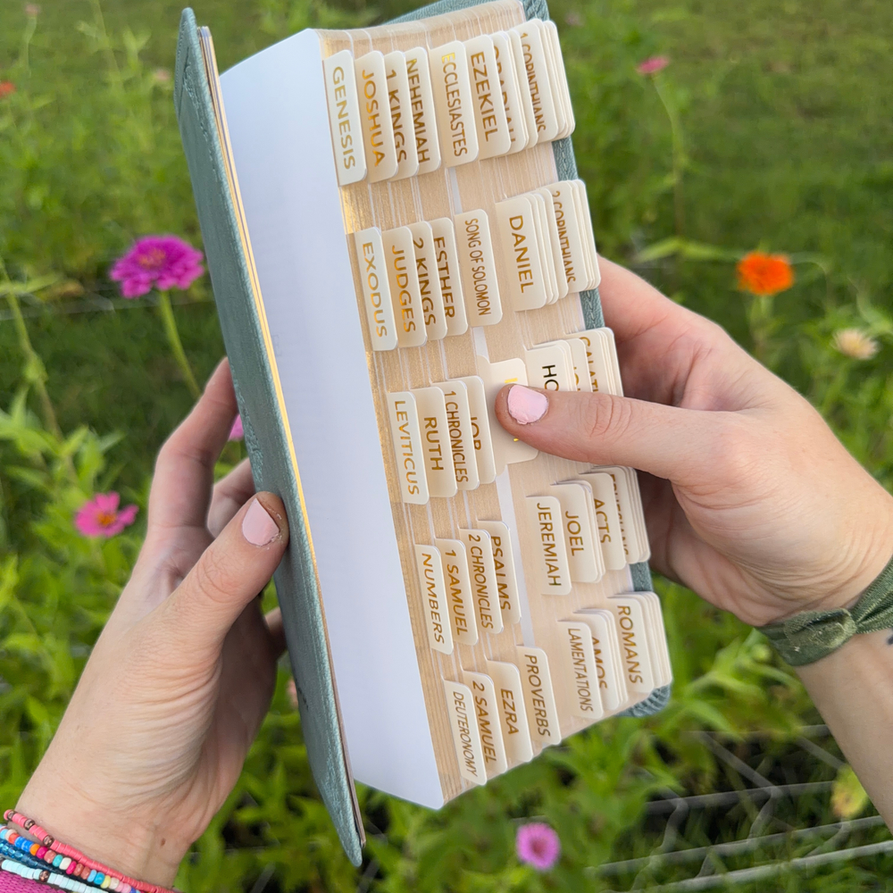 Women's ESV Single Column Bible with Custom Name Engraving - Paris Sky