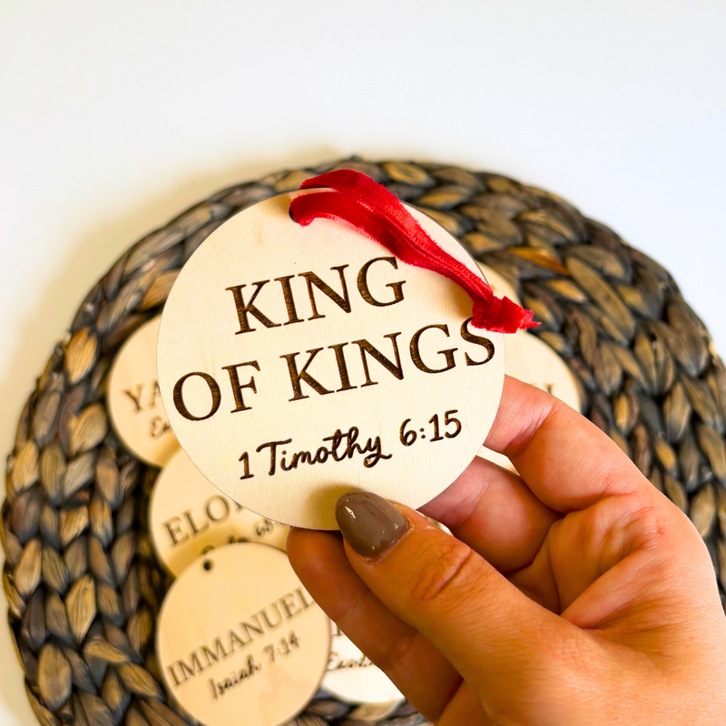 King of Kings Ornament Wood