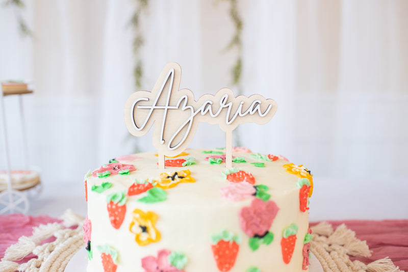 Name Cake Topper