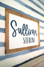 Wooden Name Sign