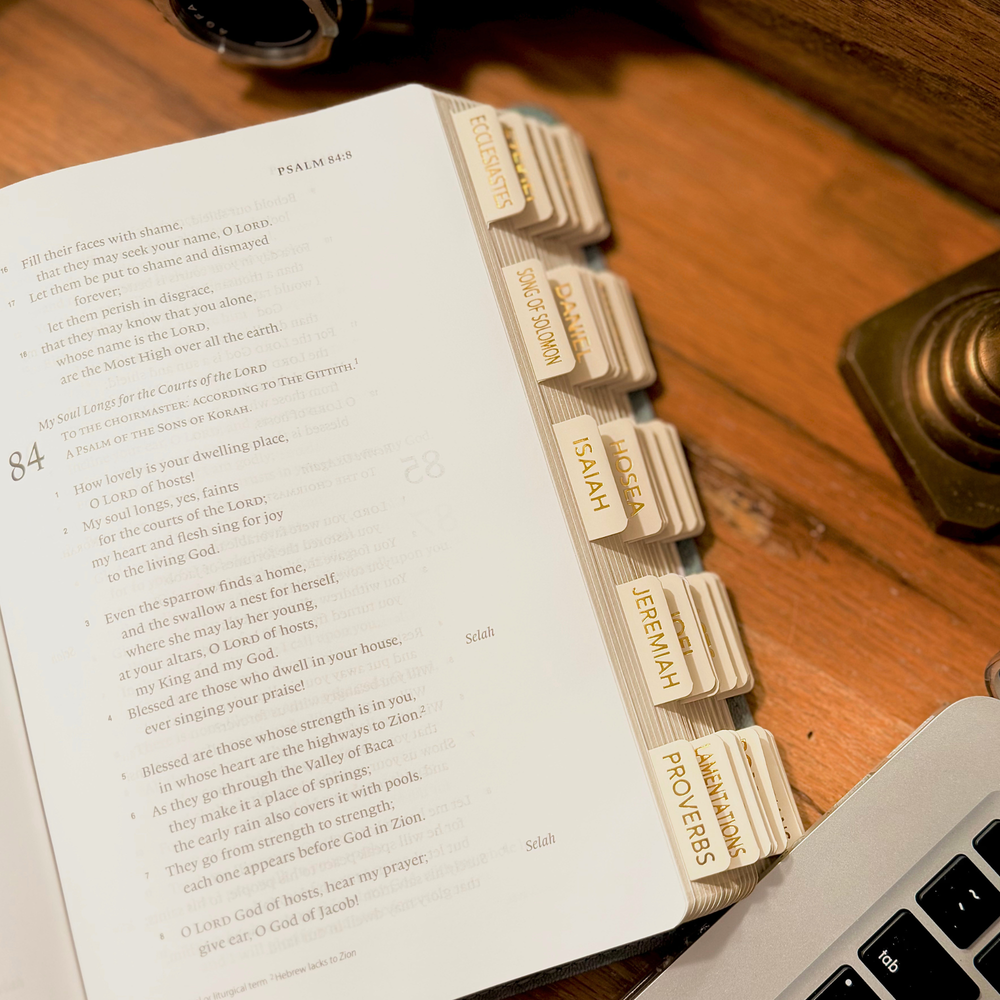 Women's ESV Single Column Bible with Custom Name Engraving - Paris Sky