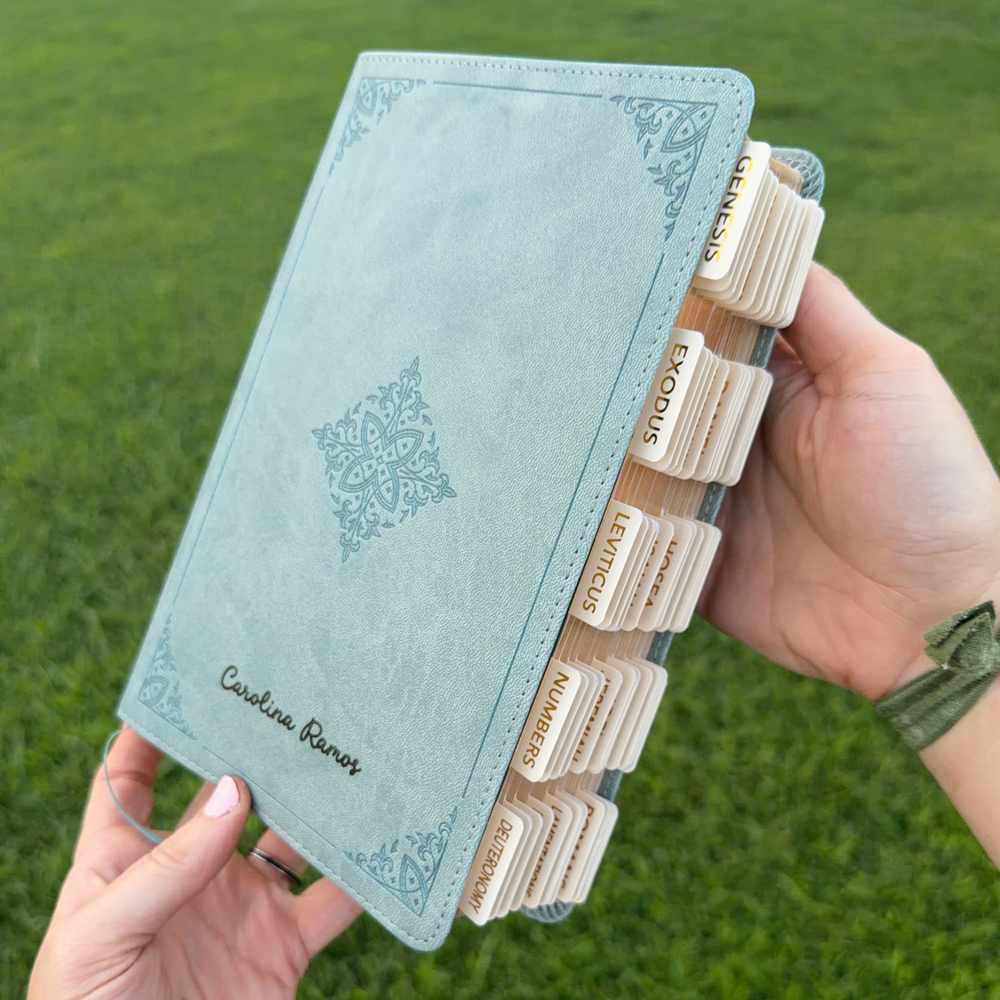 Women's ESV Single Column Bible with Custom Name Engraving - Paris Sky