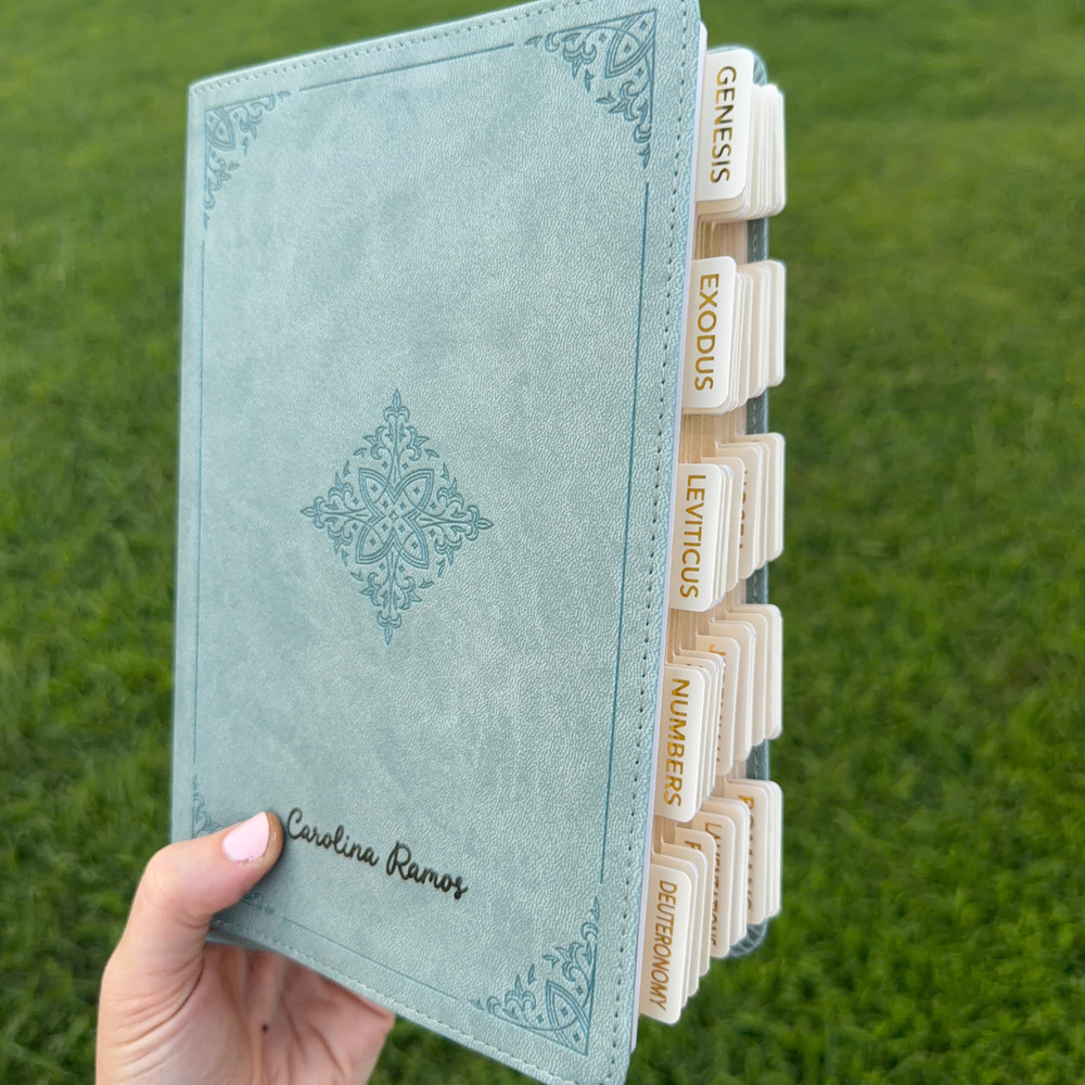 Women's ESV Single Column Bible with Custom Name Engraving - Paris Sky