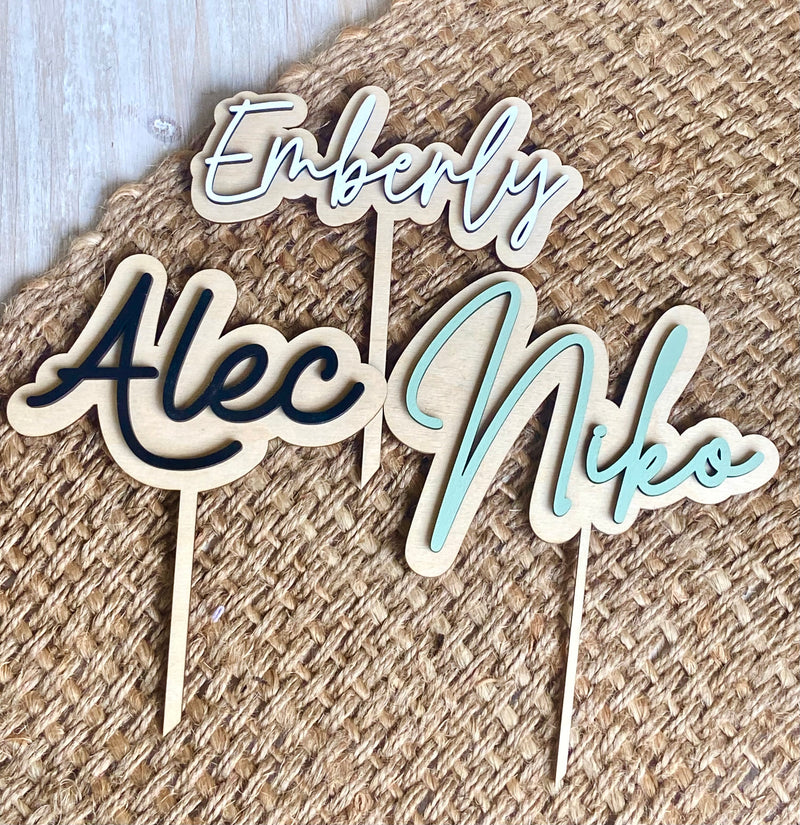 Name Cake Topper