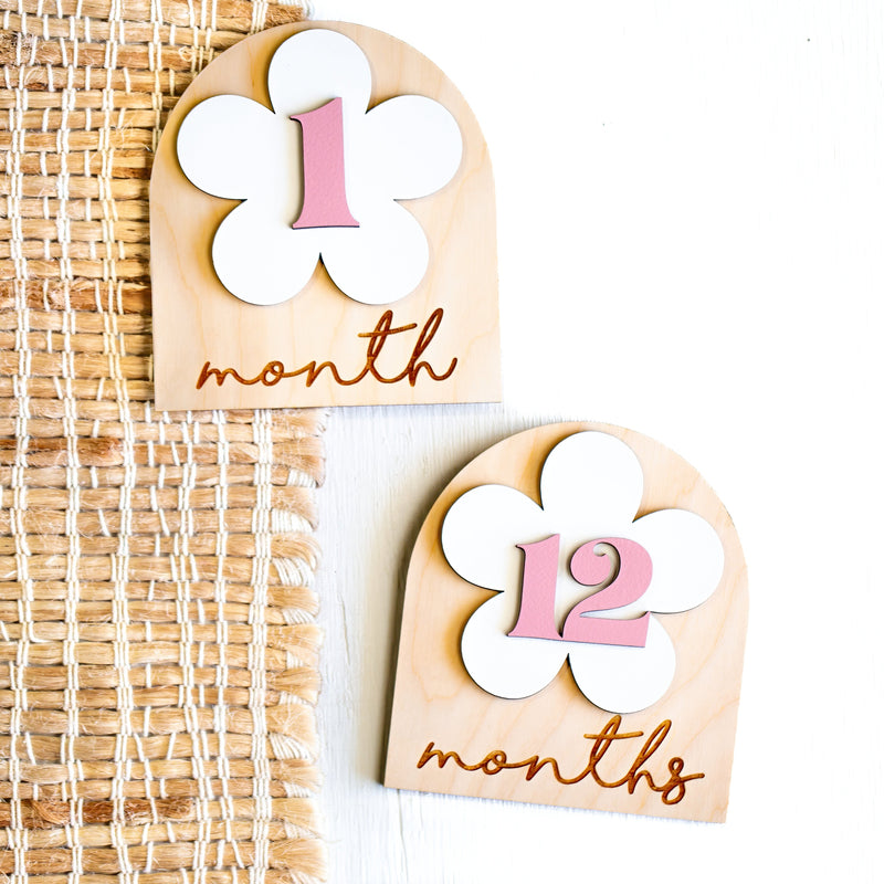 Monthly Milestone - Boho Flower