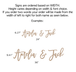 Custom Wooden Word