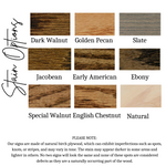 Wood Name Sign