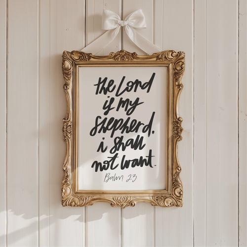 the Lord is my shepherd script