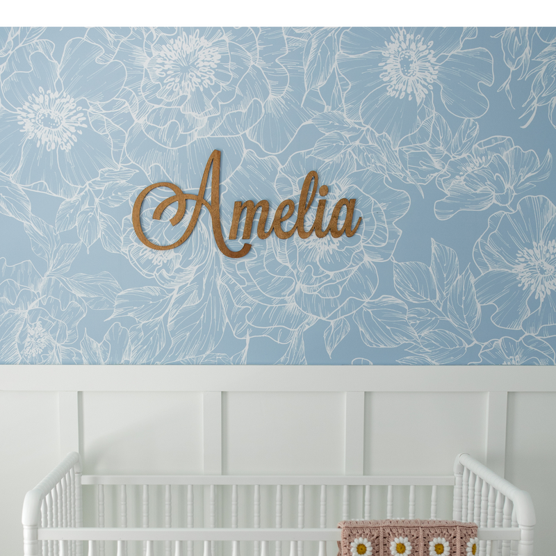 Wood Name Sign