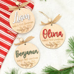 babys first christmas ornament