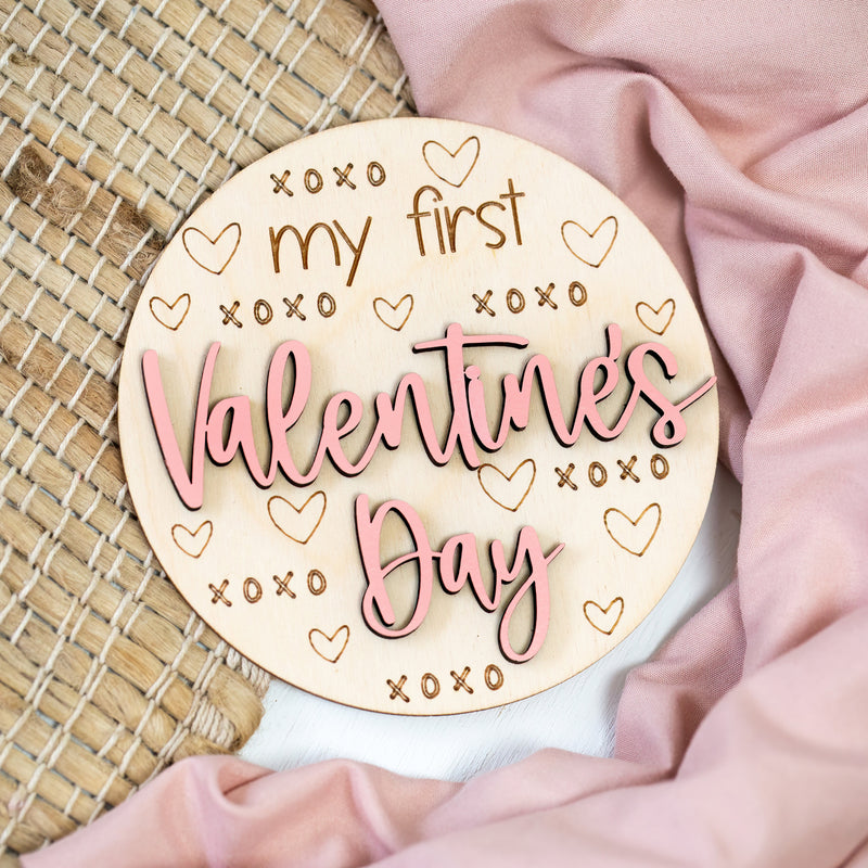 my first valentines day baby milestone