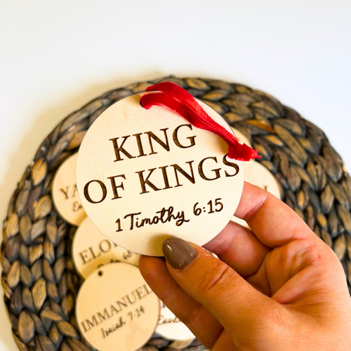 King of Kings Ornament Wood