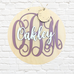 Hospital Door Hanger - Monogram