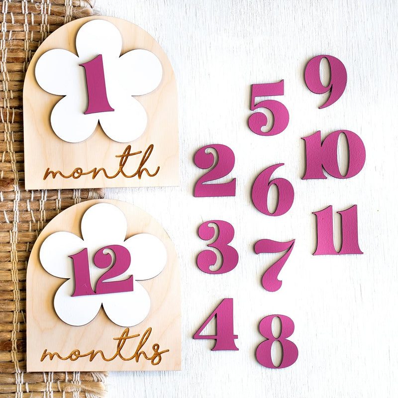 Monthly Milestone - Boho Flower