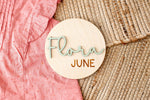 Baby Name Sign Birth Announcemen