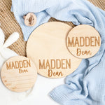 Engraved Birth Announcement Sign