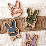Custom Bunny Easter Basket Tag
