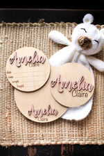 Baby Name Sign Birth Announcemen