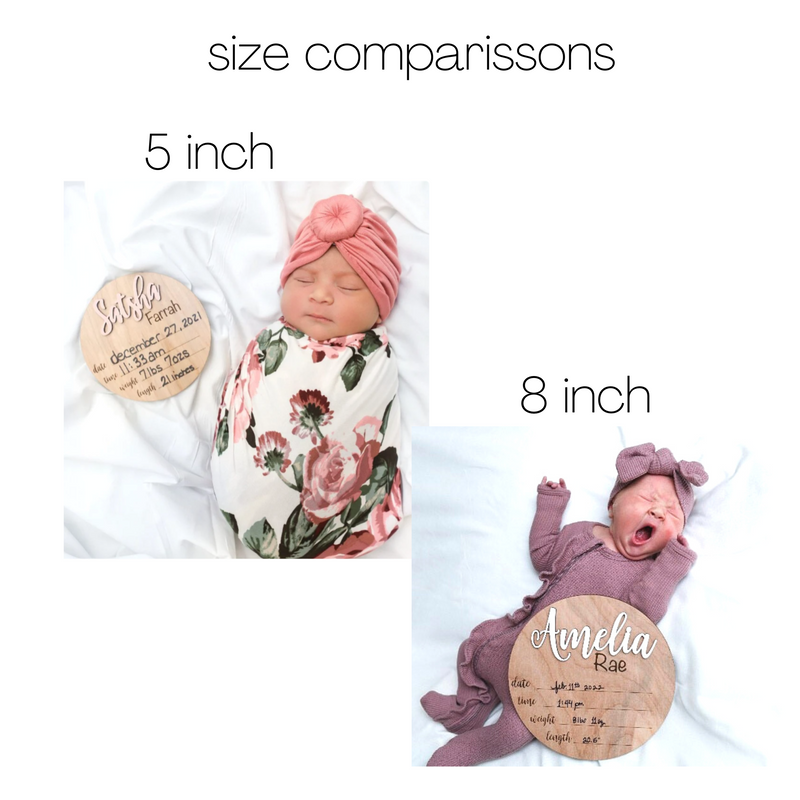 Engraved Personalized Birth Stat Sign