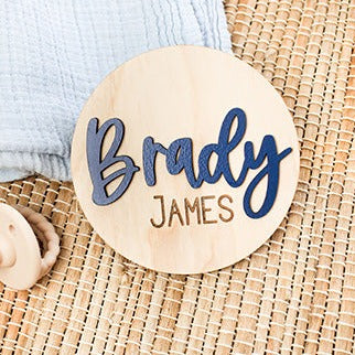 3D Birth Announcement Sign