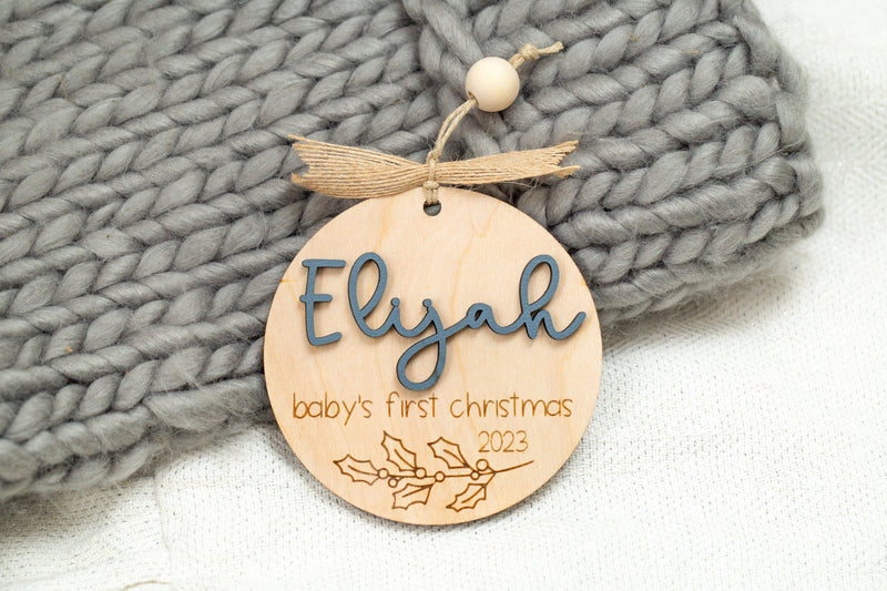 baby's first christmas ornament